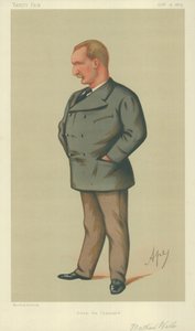 Sr. Matthew Webb, Nadó el Canal, 9 de octubre de 1875, caricatura de Vanity Fair de Carlo Pellegrini
