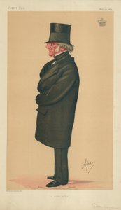 Philip-Henry Stanhope Stanhope, Un Noble Escritor, 23 de mayo de 1874, caricatura de Vanity Fair de Carlo Pellegrini