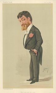 Signor Paolo Tosti, Para siempre y para siempre, 14 de noviembre de 1885, caricatura de Vanity Fair de Carlo Pellegrini