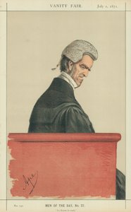Sir John George Shaw-Lefevre, La Reyne le veult, 1 de julio de 1871, caricatura de Vanity Fair de Carlo Pellegrini