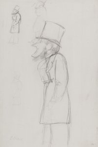 Boceto para una caricatura, posiblemente de G. Russell de Carlo Pellegrini