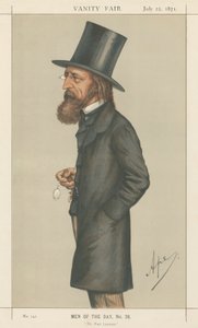 El Poeta Laureado, Lord A. Tennyson (serie Vanity Fair) de Carlo Pellegrini
