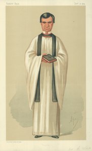 El reverendo Henry White, oraciones, 26 de diciembre de 1874, caricatura de Vanity Fair