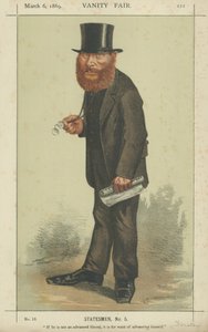El Muy Honorable W E Forster de Carlo Pellegrini