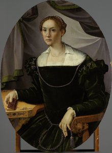 Retrato de mujer de Carlo Portelli (attributed to)