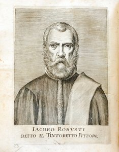Retrato de Jacopo Robusti dit le Tintoret (Tintoretto) (1518-1594)