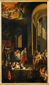 La naissance de la Vierge - Nacimiento de la Virgen María ... de Carlo Saraceni