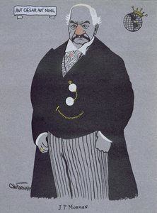 Caricatura de John Pierpont Morgan (1837-1913), de "Millionaires of America". de Carlo de Fornaro