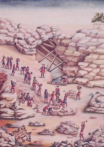 Minería de diamantes en Brasil de Carlos Juliao