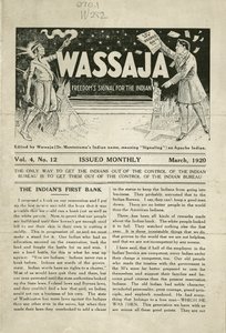 Número de Wassaja, Vol. 4, No. 12 de Carlos Montezuma