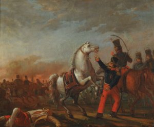 Carga de caballería - Serie Usos y Costumbres de Buenos Aires