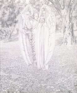 Dos ángeles de Carlos Schwabe