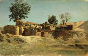 Tejados en la montaña del Príncipe Pío de Carlos de Haes