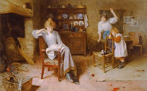 Momentos ociosos (acuarela sobre papel) de Carlton Alfred Smith
