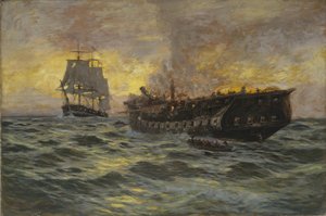 Compromiso entre la fragata estadounidense Constitution y el H.M.S. Java, 1897
