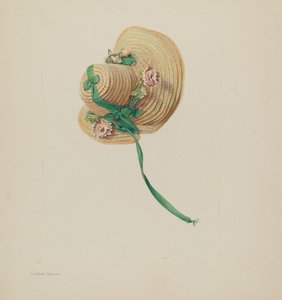 Sombrero de paja de muñeca de Carmel Wilson
