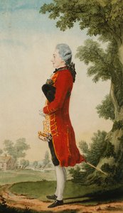 El Barón de Talleyrand, en un paisaje de Carmontelle