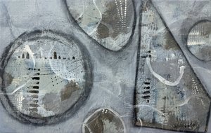 Formas grises con textura de Carolina Gårdheim