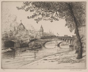 Le Pont Notre Dame, París de Caroline Armington
