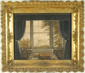 Ventana sur del estudio de Greta Hall, 1841 de Caroline Bowles