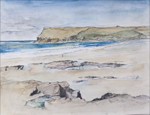 Polzeath y Pentire Head, 2007 de Caroline Hervey Bathurst
