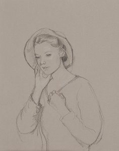 Estudio para Elizabeth Bennet, 2011 de Caroline Hervey Bathurst