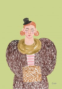Retrato de moda caprichoso