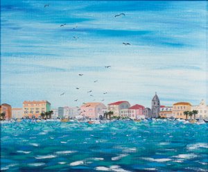 Escena Marina con Casas, 1995