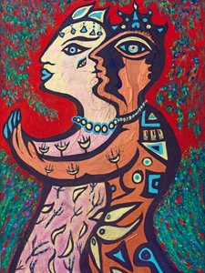 Blesséd Lovers, 2013 (acrílico sobre lienzo)