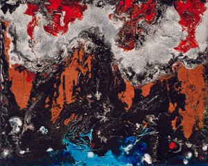 Rapsodia de los elementos, 2012 (acrílico y gouache sobre lienzo)