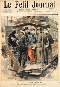 Un soldado repatriado de Madagascar, grabado por Fortune-Louis Meaulle (1844-1901) ilustración de Le Petit Journal, 12 de enero de 1896 de Carrey
