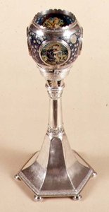 Lámpara esmaltada plique-a-jour, 1905-12 de Carrie Copson