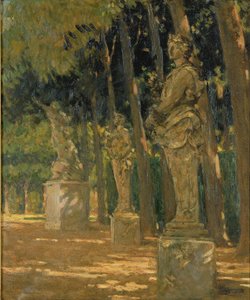 Carrefour al final del Tapis Vert, Versalles de Carroll Beckwith