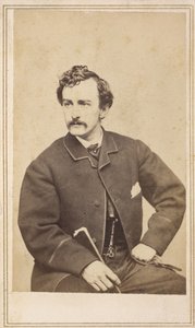 Tarjeta de visita de John Wilkes Booth, 1862 de Case and Co. Silsbee