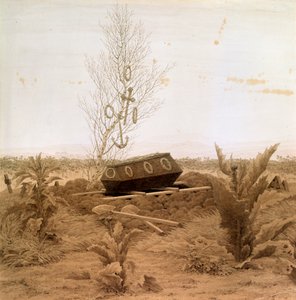 Al borde de la tumba de Caspar David Friedrich