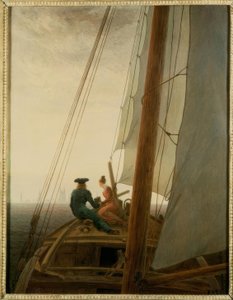 En el velero de Caspar David Friedrich