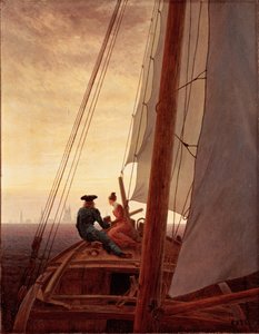 En el velero de Caspar David Friedrich