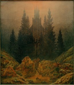 La cruz en la montaña de Caspar David Friedrich