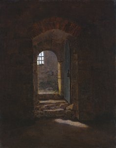 Entrada en Meissen, 1827 de Caspar David Friedrich