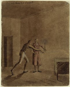 Franz y Daniel de «Los bandidos» de Schiller de Caspar David Friedrich