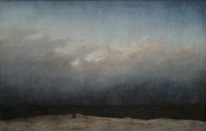 Alemán: Der Mönch am Meer El monje junto al mar de Caspar David Friedrich