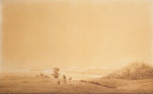 Alemán: Die Ostküste der Insel Rügen mit Schäfer Costa oriental de la isla de Rügen con Pastor de Caspar David Friedrich