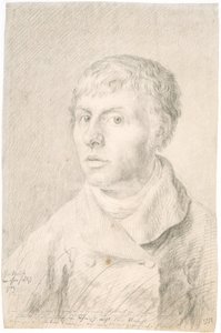 Alemán: Selbstbildnis Autorretrato de Caspar David Friedrich