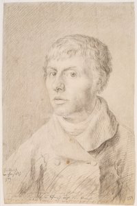 Alemán: Selbstbildnis Autorretrato de Caspar David Friedrich
