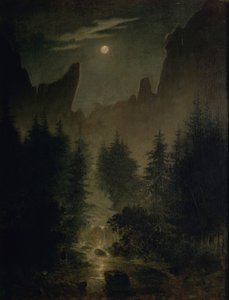 Alemán: Uttewalder Grund de Caspar David Friedrich