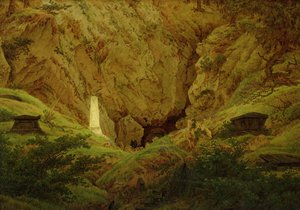 Tumbas de héroes antiguos, 1812 de Caspar David Friedrich
