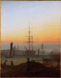 Puerto de Greifswald de Caspar David Friedrich