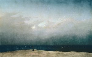Monje junto al mar