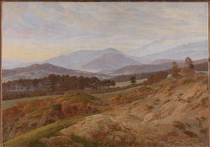 Paisaje de montañas gigantes