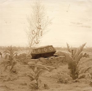 Ataúd en una tumba fresca de Caspar David Friedrich